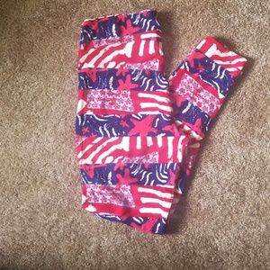 Lularoe Patriotic leggings